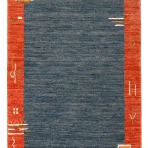 Gabbeh Teppich - Softy - 90 x 60 cm - blau