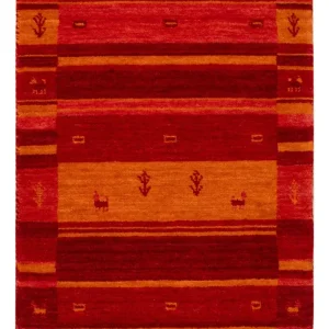 Gabbeh Teppich - Softy - 90 x 60 cm - rot