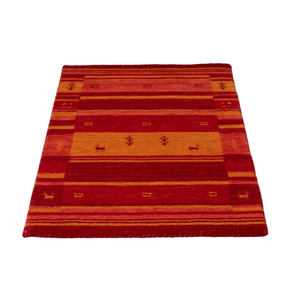 Gabbeh Teppich - Softy - 90 x 60 cm - rot
