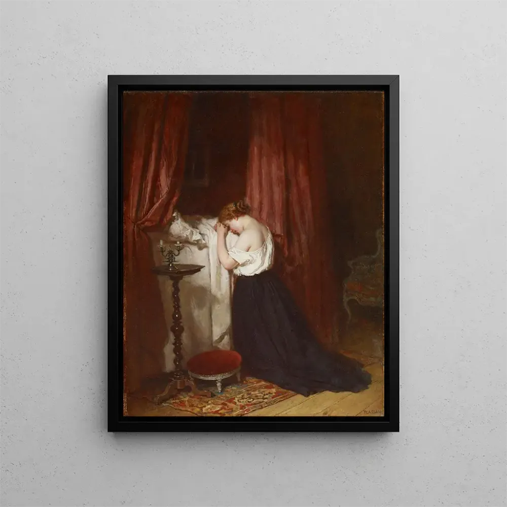 Gemälde Abendgebet - Antoine-Émile Plassan | Kunstdruck