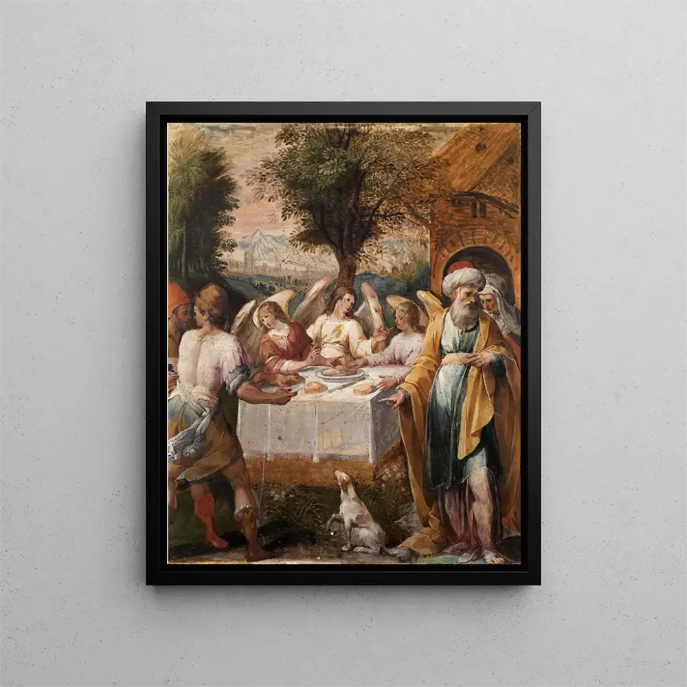 Gemälde Abraham und die drei Engel - Avanzino Nucci