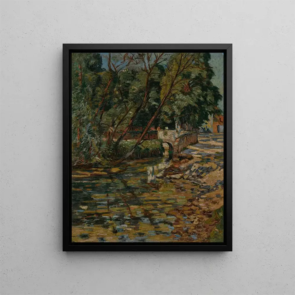 Gemälde Abreuvoir à Épinay - le - Breuil - Armand Guillaumin