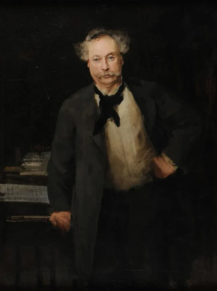 Gemälde Alexandre Dumas fils - Alfred Philippe Roll