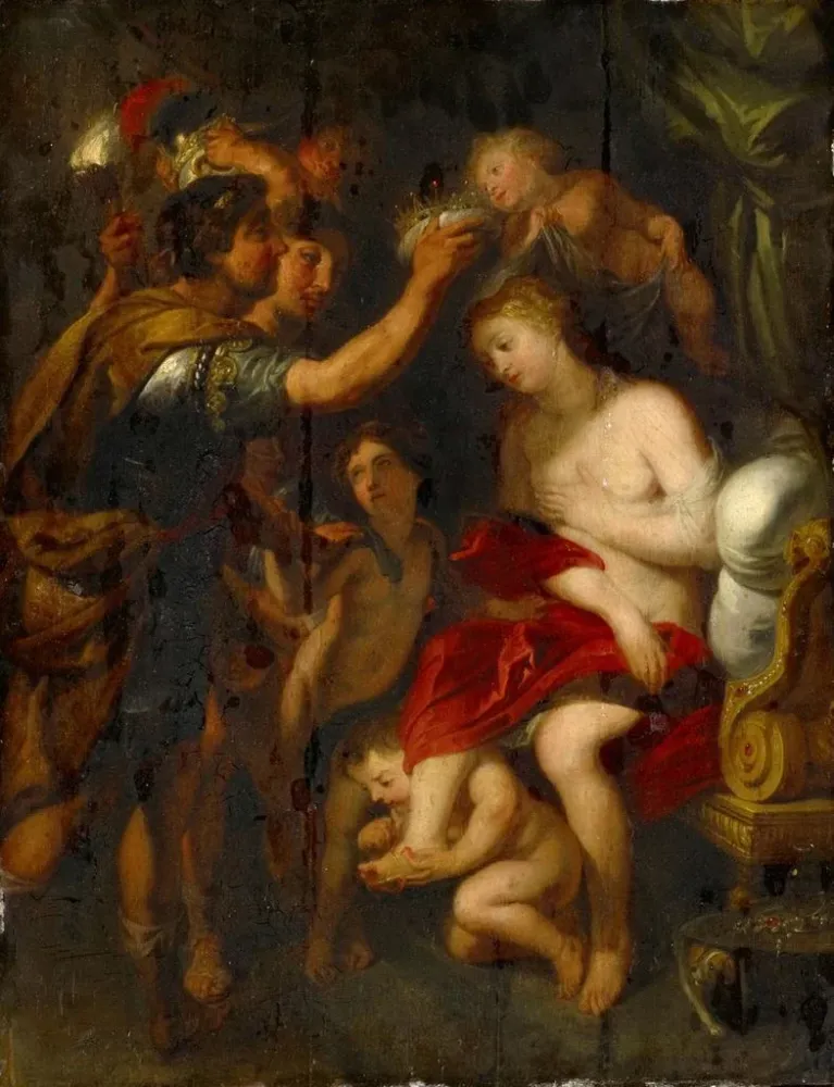 Gemälde Alexandre und Roxane - Anonym | Kunstdruck