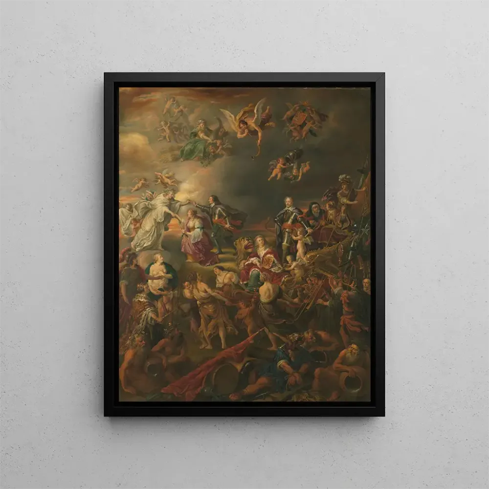 Gemälde Allegorie des Friedens unter dem Stathouder Wilhelm II - Adriaen van Nieulandt | Kunstdruck