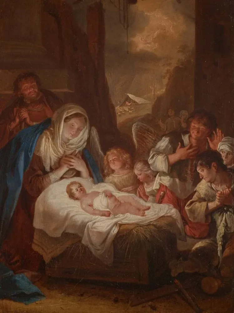 Gemälde Anbetung der Hirten - Bartholomeus Breenbergh | Kunstdruck