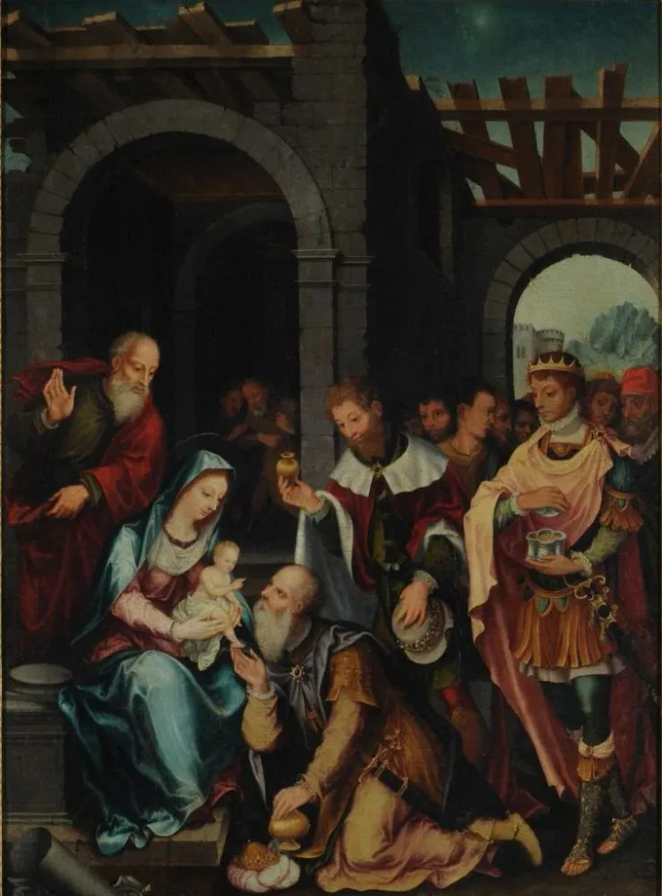 Gemälde Anbetung der Könige - Barthel Bruyn der Ältere | Kunstdruck
