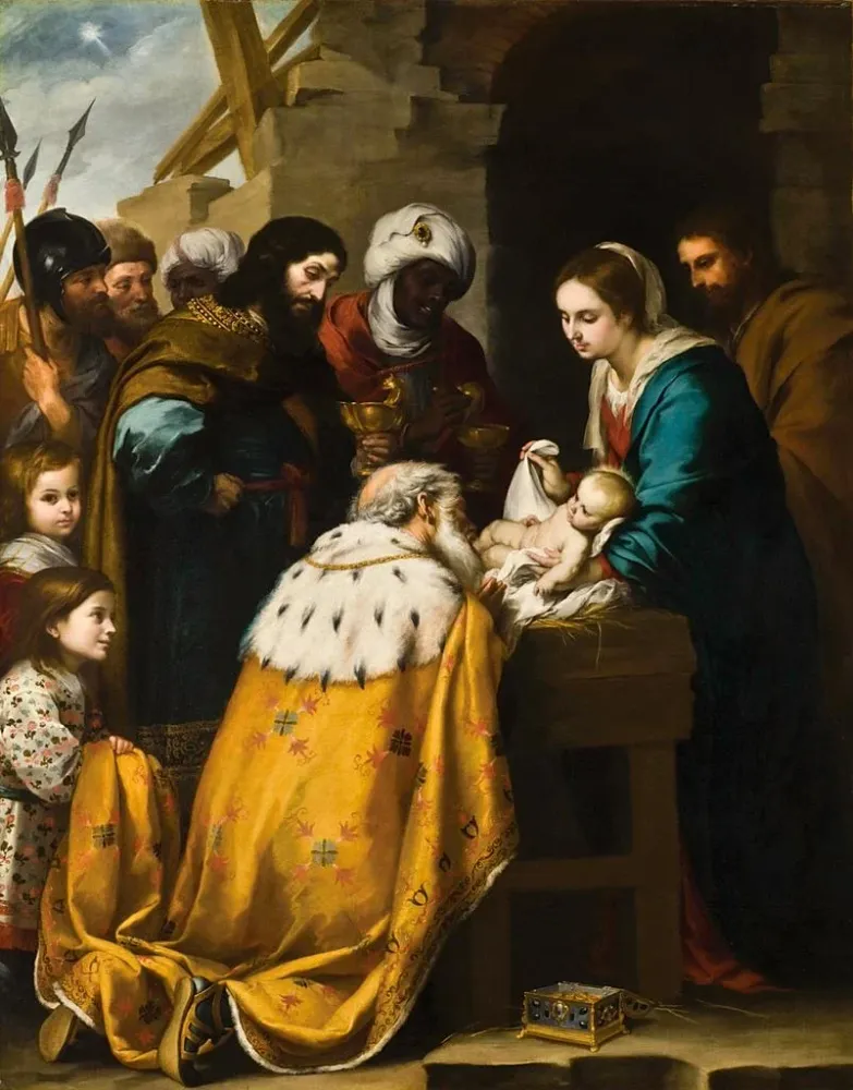 Gemälde Anbetung der Könige - Bartolomé Esteban Murillo | Kunstdruck