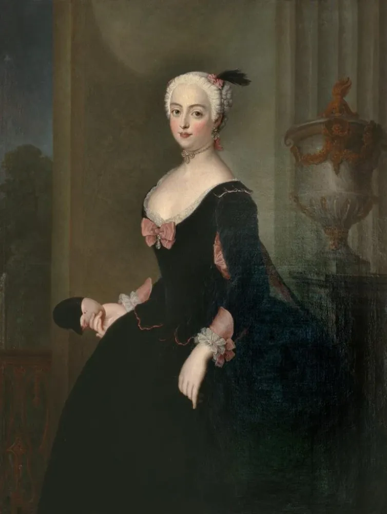 Gemälde Anna Elisabeth von der Schulenburg - Antoine Pesne | Kunstdruck
