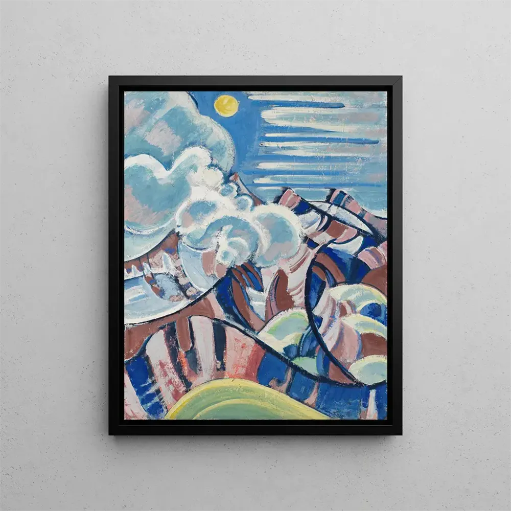 Gemälde Ansicht auf das Gental - August Babberger | Kunstdruck
