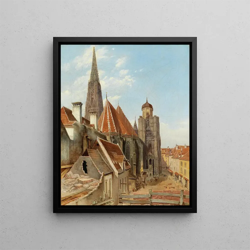 Gemälde Ansicht der Kathedrale Saint-Étienne - Anonym | Kunstdruck
