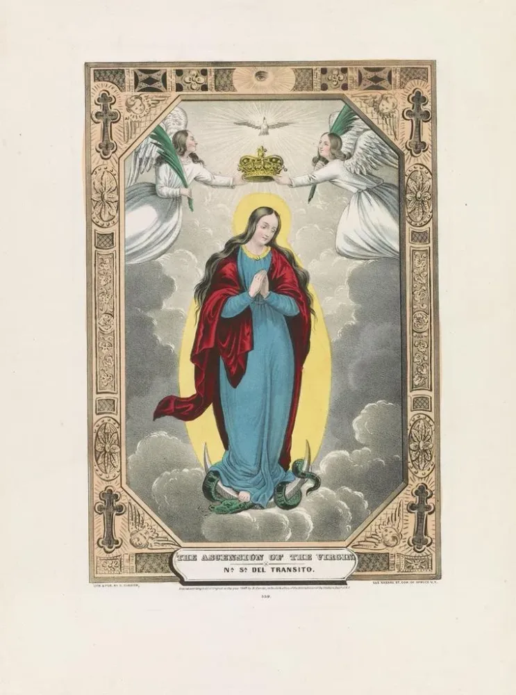 Gemälde Ascension de la Vierge - Currier & Ives | Kunstdruck