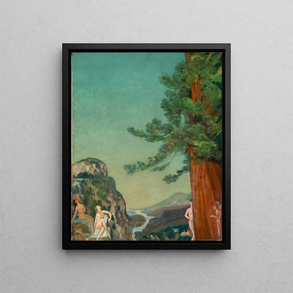Gemälde auf den Klippen - Arthur Bowen Davies | Kunstdruck