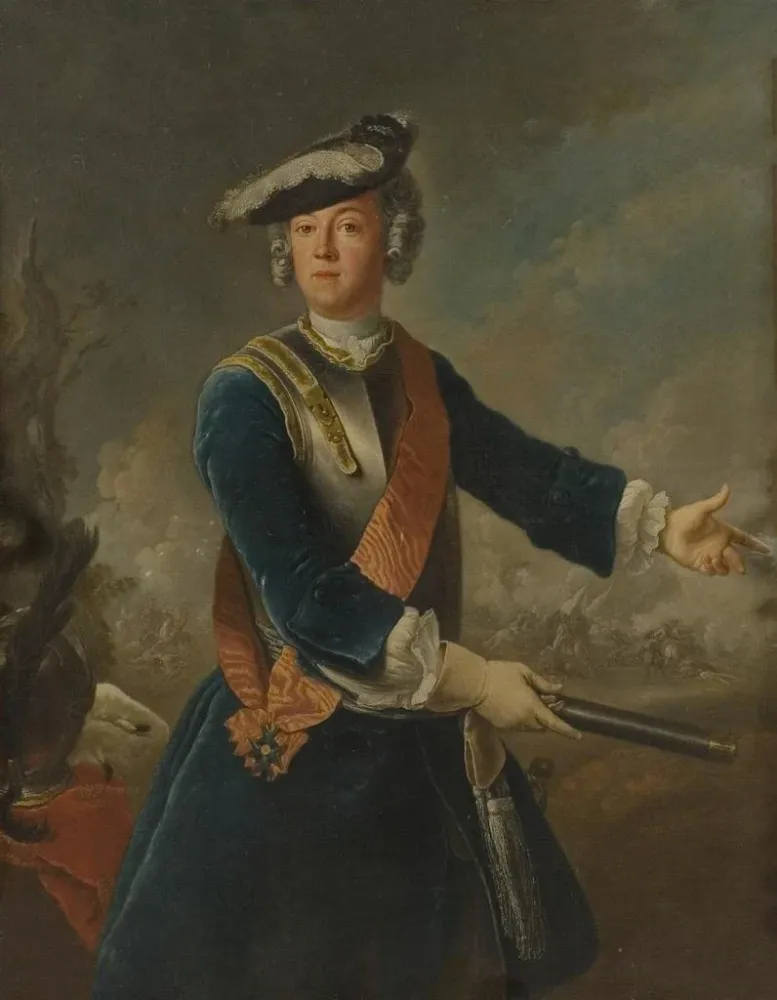 Gemälde Auguste Vilhelm 1722-1758 Prinz von Preußen - Antoine Pesne | Kunstdruck