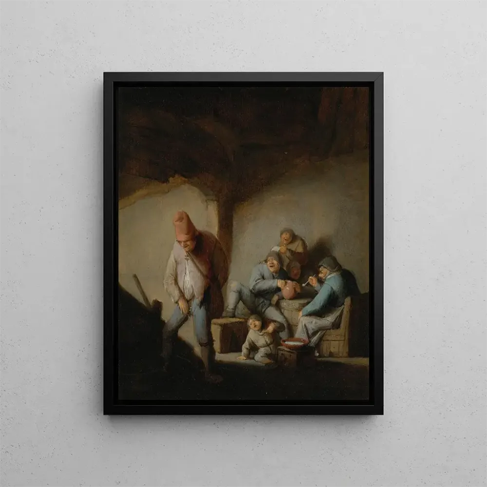 Gemälde Bauern einer Gaststube - Adriaen van Ostade | Kunstdruck