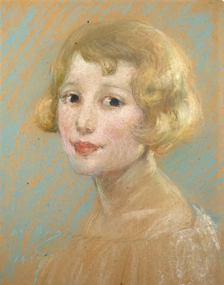 Gemälde blonde Mädchen - Alice Pike Barney | Kunstdruck