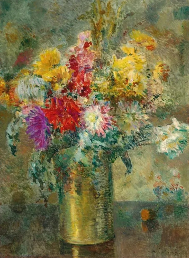 Gemälde Blumenstrauß - Albert Charles Lebourg