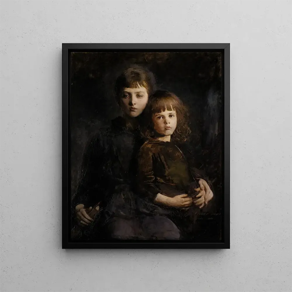 Gemälde Bruder und Schwester Mary und Gerald Thayer - Abbott Handerson Thayer | Kunstdruck