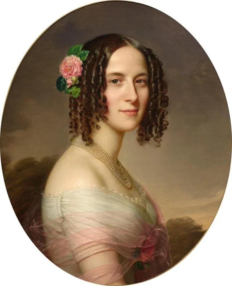 Gemälde Büste einer Frau - Anton Einsle | Kunstdruck