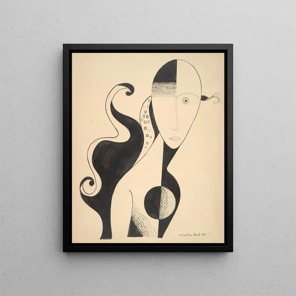Gemälde Buste de femme - Angelika Hoerle | Kunstdruck
