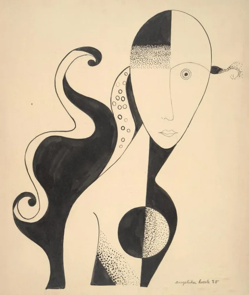 Gemälde Buste de femme - Angelika Hoerle | Kunstdruck