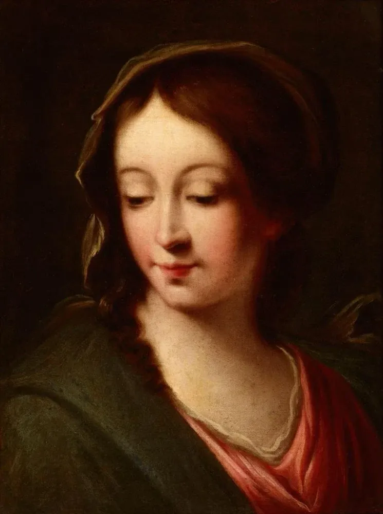 Gemälde Buste de la Vierge Marie - Anonyme | Kunstdruck