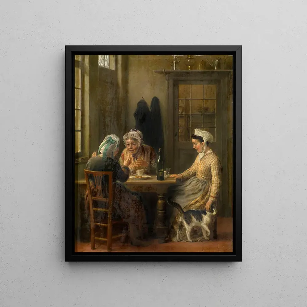 Gemälde Café de l'après-midi François - Antoine De Bruycker | Kunstdruck