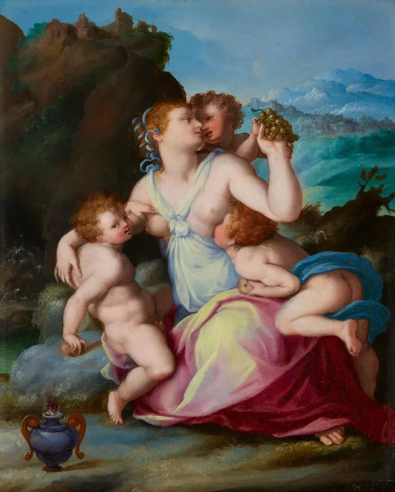 Gemälde Charité - Alessandro Allori | Kunstdruck