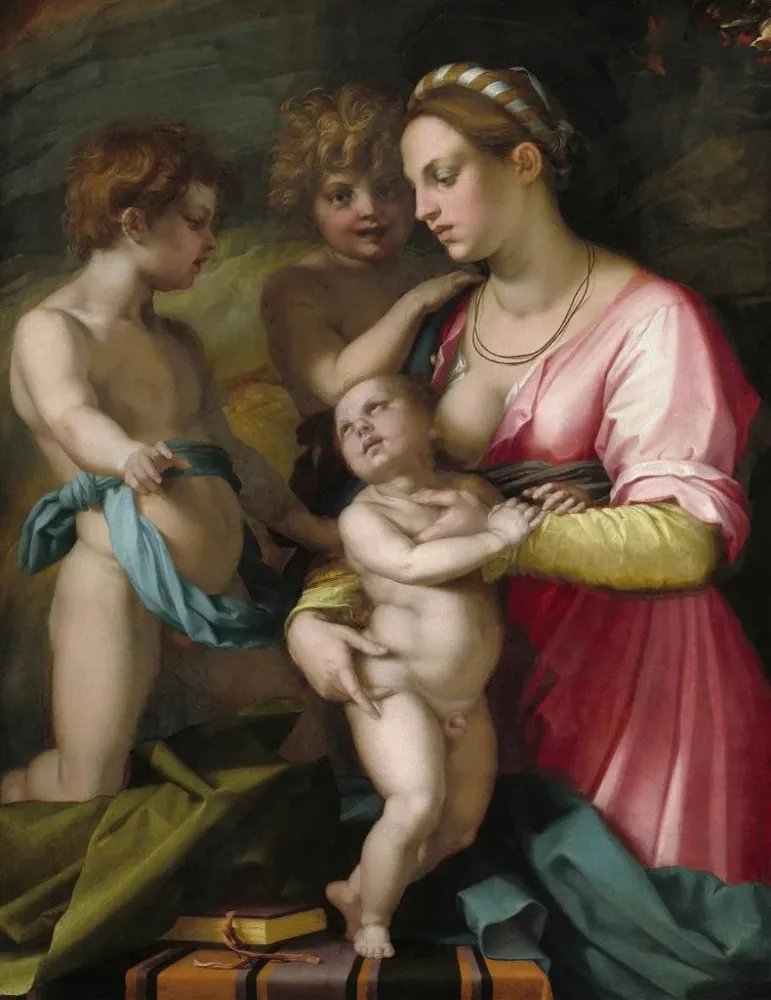 Gemälde Charité - Andrea del Sarto | Kunstdruck