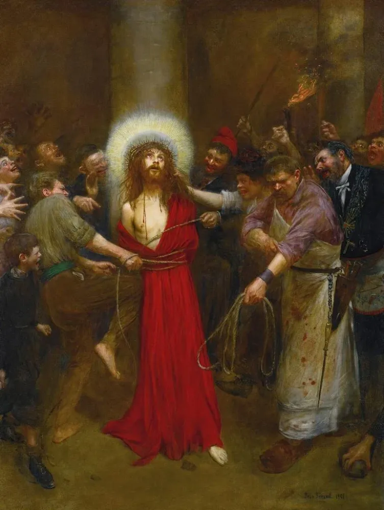 Gemälde Christus die Säule gebunden - Jean Braud | Kunstdruck