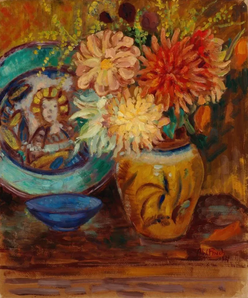 Gemälde Chrysanthèmes - Alfred William Finch | Kunstdruck