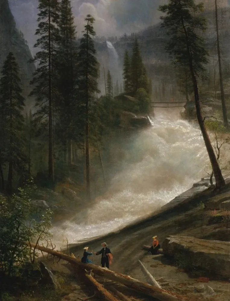 Gemälde Chutes du Nevada à Yosemite - Albert Bierstadt | Kunstdruck