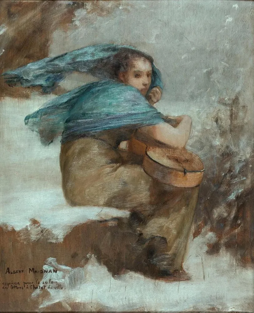 Gemälde La Cigale - Albert Pierre-René Maignan | Kunstdruck