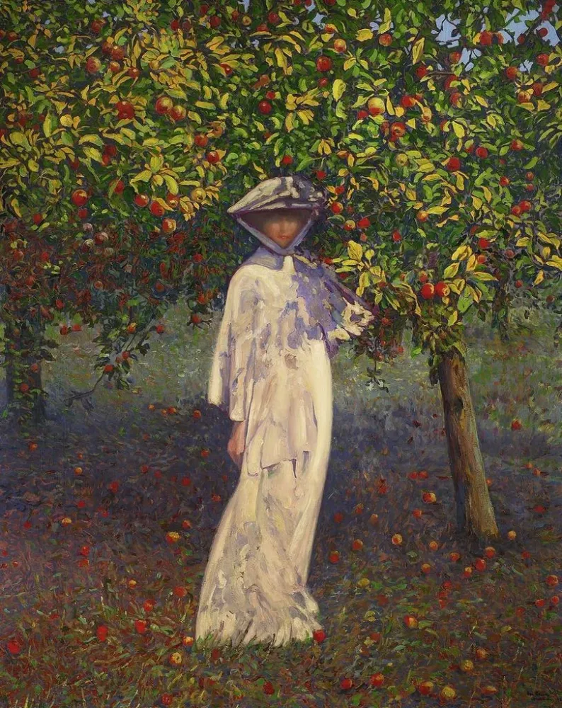 Gemälde Dame im Herbstgarten - Léon Kamir - Kaufmann | Kunstdruck