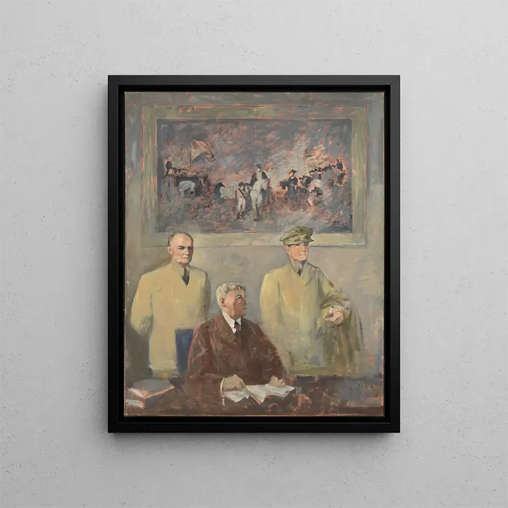 Gemälde Das Oberkommando, linkes Paneel - Augustus Vincent Tack | Kunstdruck