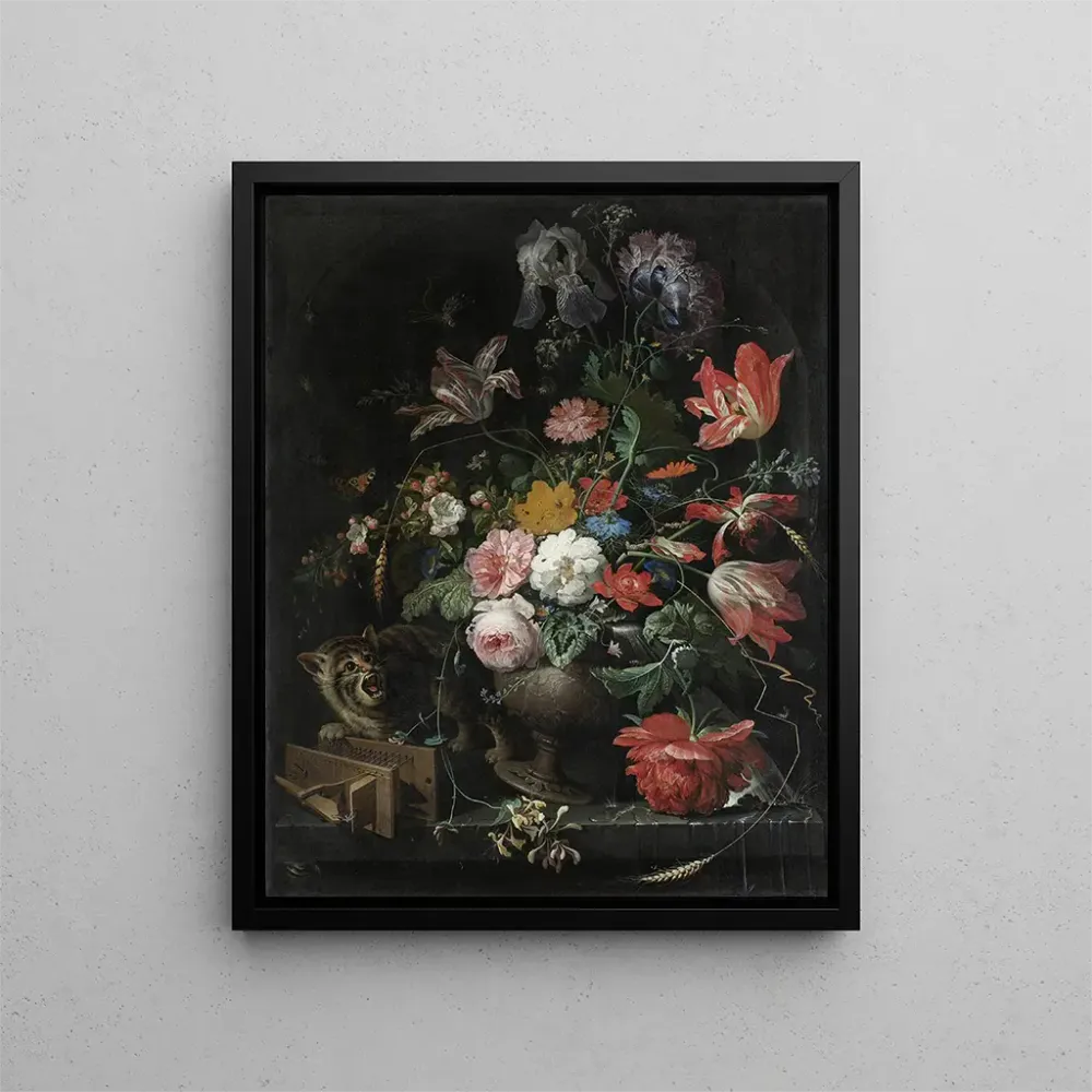 Gemälde Das umgestürzte Bouquet - Abraham Mignon | Kunstdruck