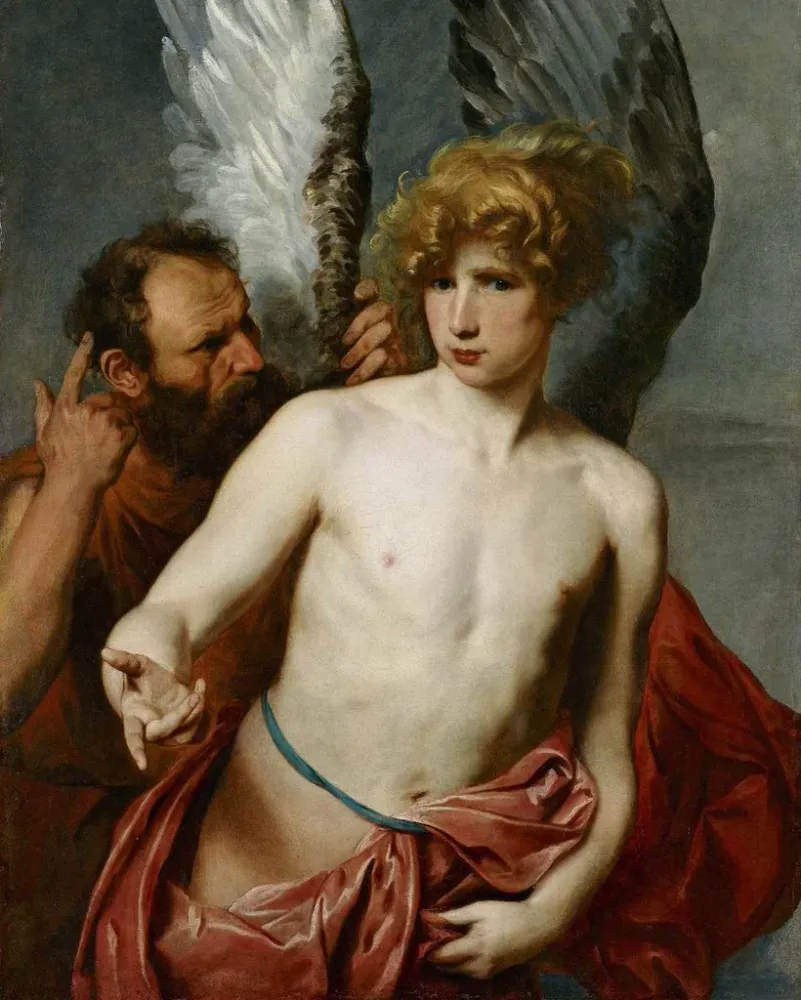 Gemälde Dédale und Ikarus - Antoine van Dyck | Kunstdruck