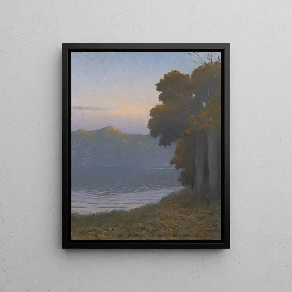 Gemälde Der Abend auf dem Teich - Alphonse Osbert | Kunstdruck