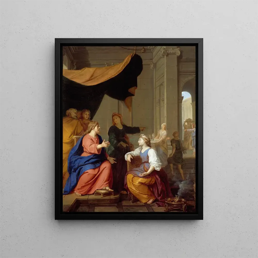 Gemälde Der Christus im Haus von Martha und Maria - Anonym | Kunstdruck