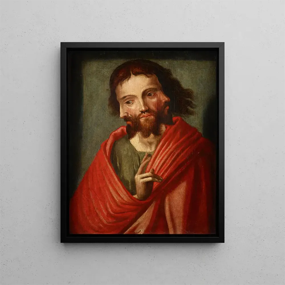 Gemälde Der Christus mit den drei Gesichtern, Die Heilige Dreifaltigkeit - Anonym | Kunstdruck