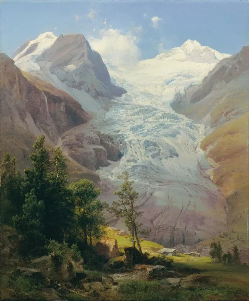 Gemälde Der Gletscher Pal - Anton Hansch | Kunstdruck