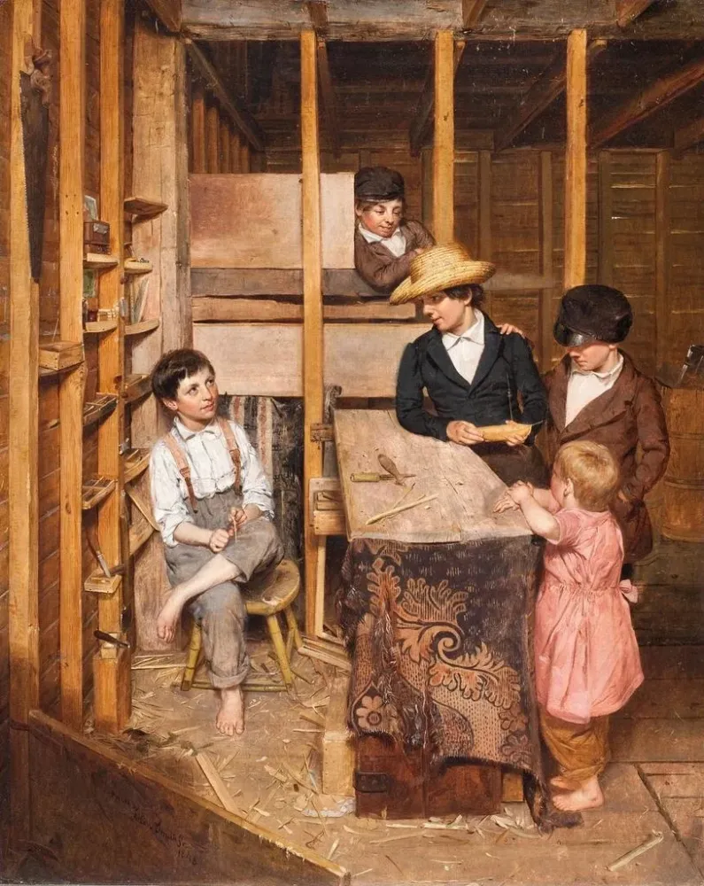Gemälde Der junge Mechaniker - Allen Smith | Kunstdruck