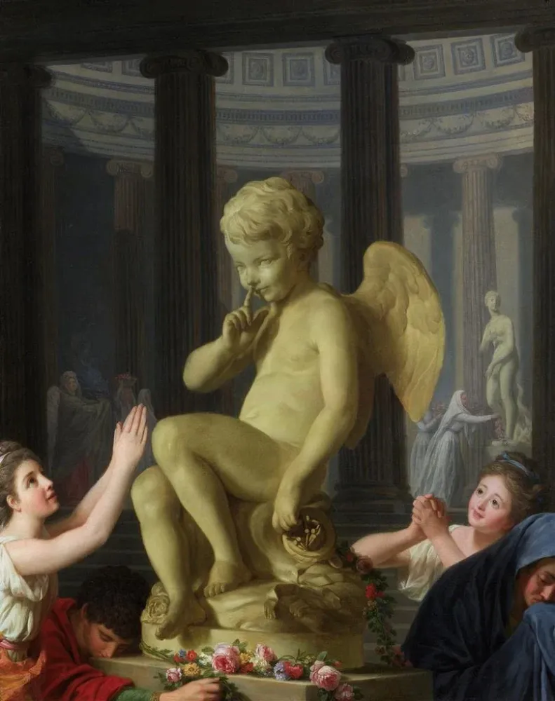 Gemälde Der Kult des Cupido - Alexander Roslin | Kunstdruck