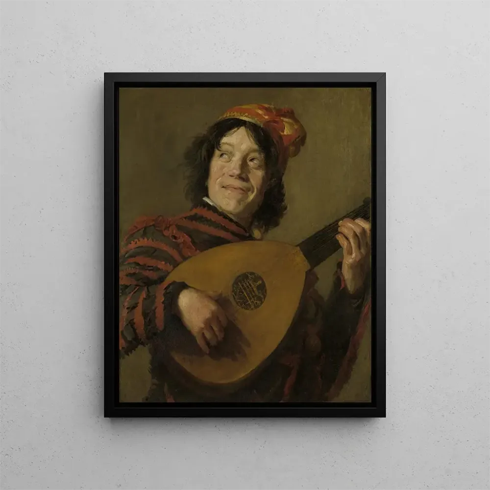 Gemälde Der Lautenspieler - Nach Frans Hals | Kunstdruck