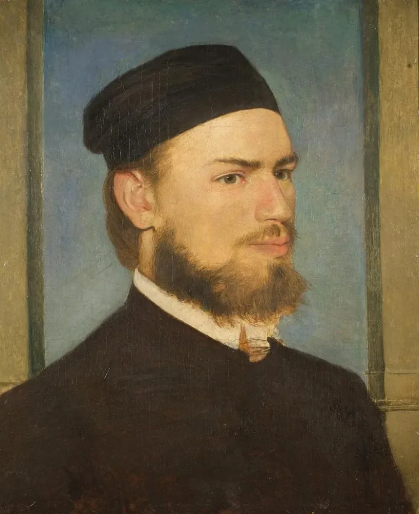 Gemälde Der Maler Franz von Lenbach - Arnold Böcklin | Kunstdruck