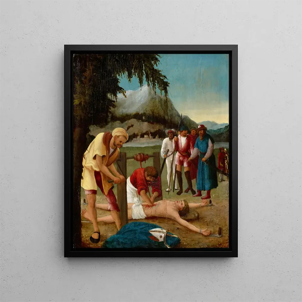 Gemälde Der Martyrium des heiligen Erasmus - Atelier von Albrecht Altdorfer | Kunstdruck