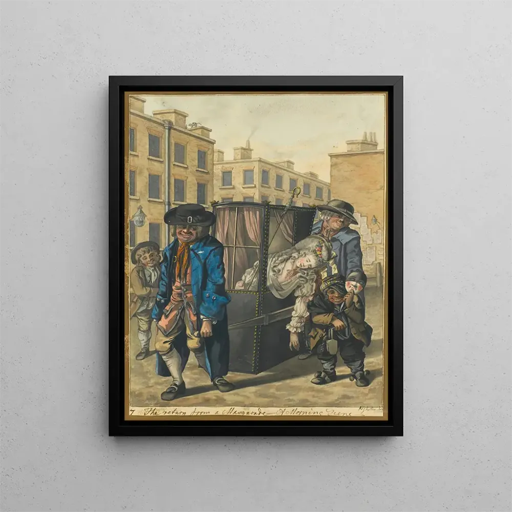 Gemälde Der Rückkehr des Maskenballs, eine morgendliche Szene - Robert Dighton | Kunstdruck