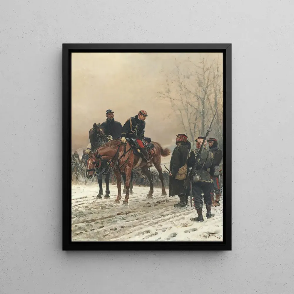 Gemälde Der Salut - Alphonse Marie de Neuville | Kunstdruck