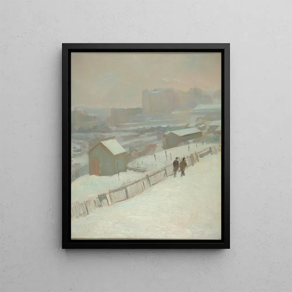 Gemälde Der Schnee Montmartre - Charles Marie Dulac | Kunstdruck