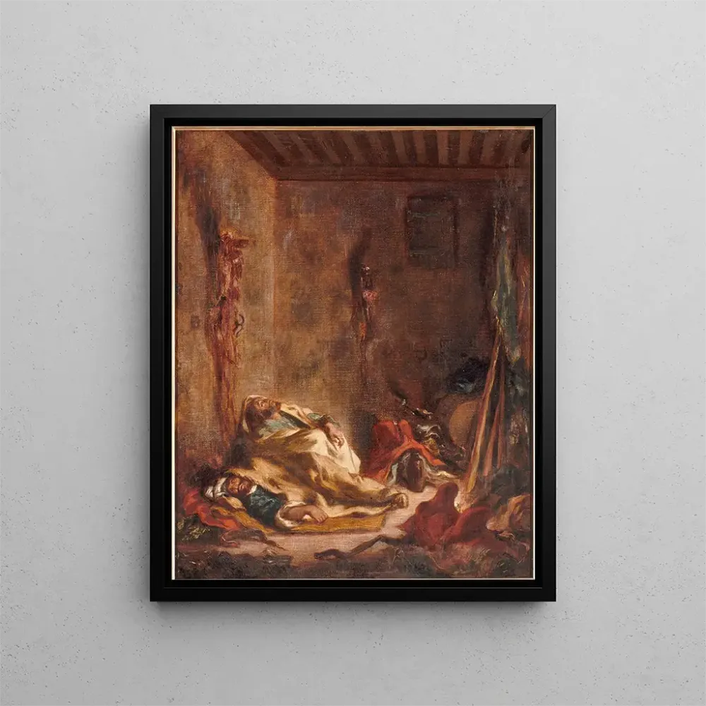 Gemälde Der Wachposten Meknès - Eugène Delacroix | Kunstdruck